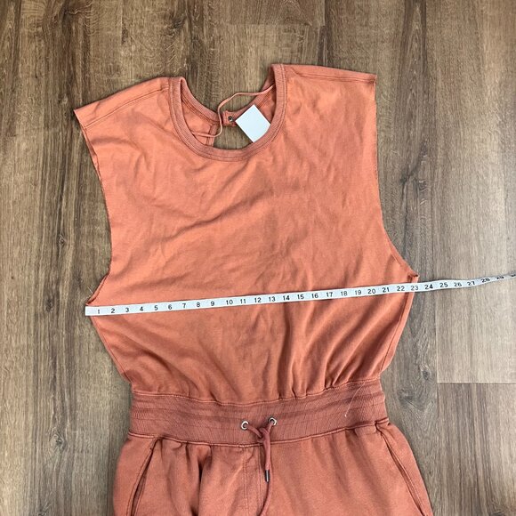 Free People Movement Throw and Go Onesie Sweatshirt Jumpsuit Salmon Sz L - Picture 8 of 16